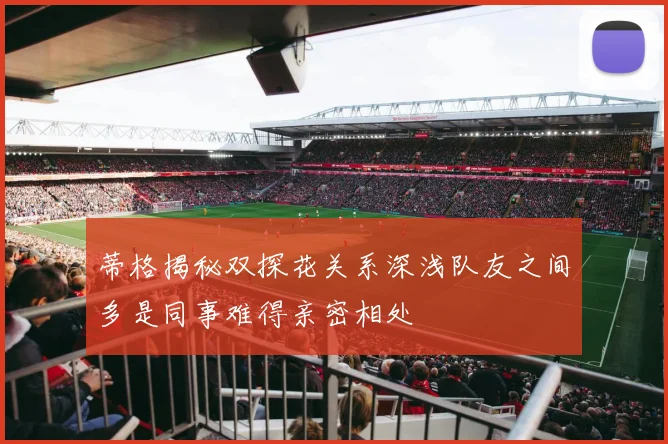 蒂格揭秘双探花关系深浅队友之间多是同事难得亲密相处